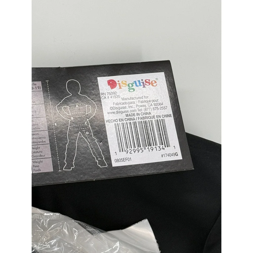 Universal Monsters Frankenstein Child Costume Black Large 10-12 New Disguise